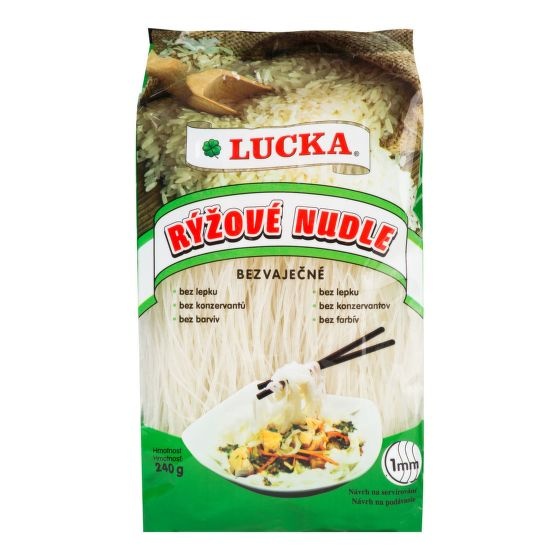 Rýžové nudle  1mm 240g Lucka